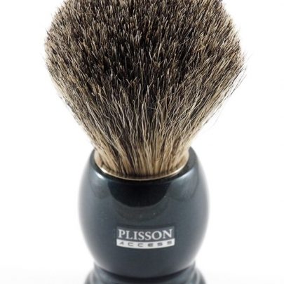 Blaireau gris Plisson manche acrylique