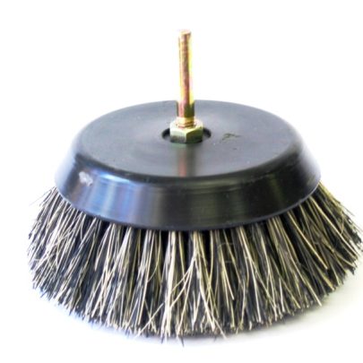 Brosse plate pour perceuse.