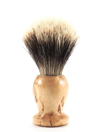 Blaireau blanc manche Bouleau