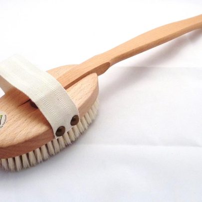 Brosse à bain/hêtre ciré