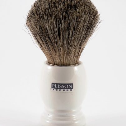 Blaireau gris Plisson manche acrylique