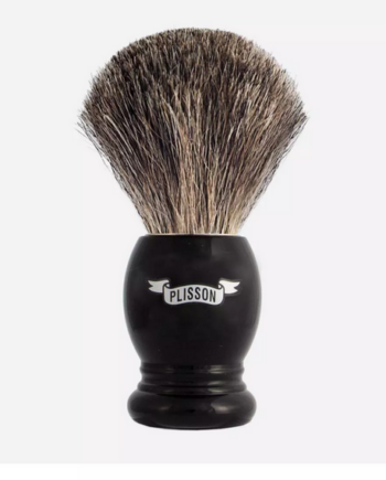 Blaireau gris acrylique noir